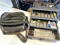(2) Tackle Boxes (one with tackle) 15” x 8.5” x