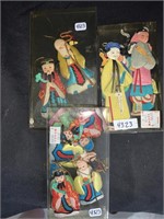 MISC ASIAN CLOTH ORNAMENTS - ASSORTED SIZES
