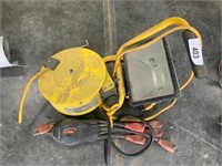 Shop Light, Hose Reel & Cord