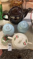 Lot of Teapots and Salt and Pepper Shakers