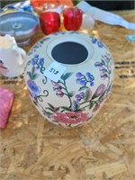 Vintage floral vase