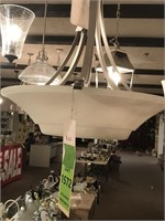 large glass shade ceiling light fixture
