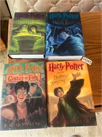 4- Harry Potter Hard back books