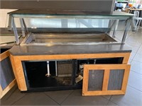 Refrigerated Salad Bar w/ Sneeze Guard