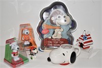 Snoopy Cake Pan, S&P, Mug, Solar Bobble Heads