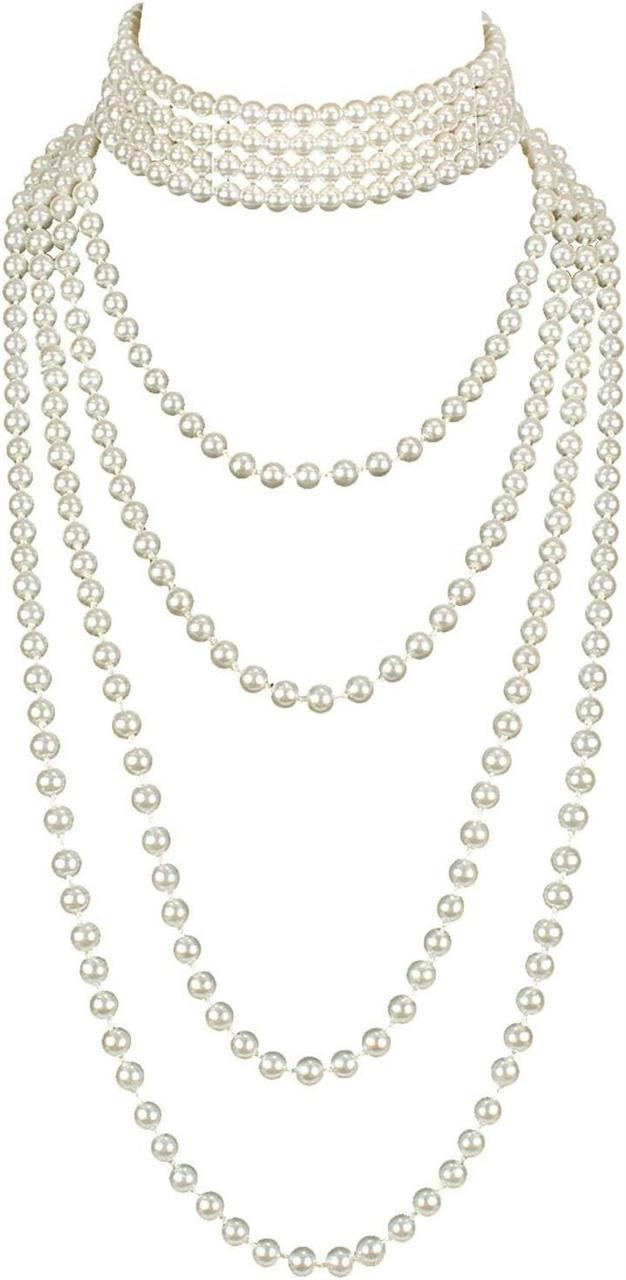 1920s MultiLayer Simulated Faux Pearl Strands