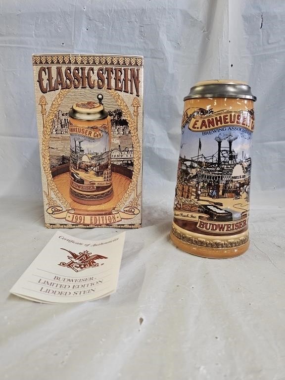 Budweiser 1991 Classic Collection Stein
