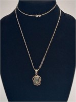 Sterling Labradorite Pendant Necklace