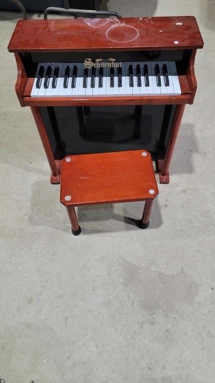 Child's piano and stool