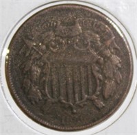 1866 2 Cent Piece AG