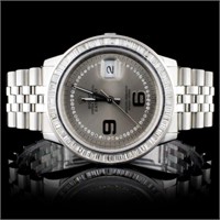 Rolex SS DateJust 36MM Diamond Wristwatch