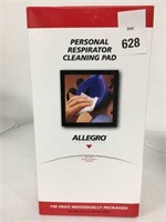 ALLEGRO 100PADS PERSONAL RESPIRATOR CLEANING PAD