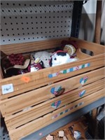 Wooden Crate, Raisins, Stuffed Animals and More