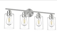 Mshamy 4-Light Brushed Nickel Light Fixture