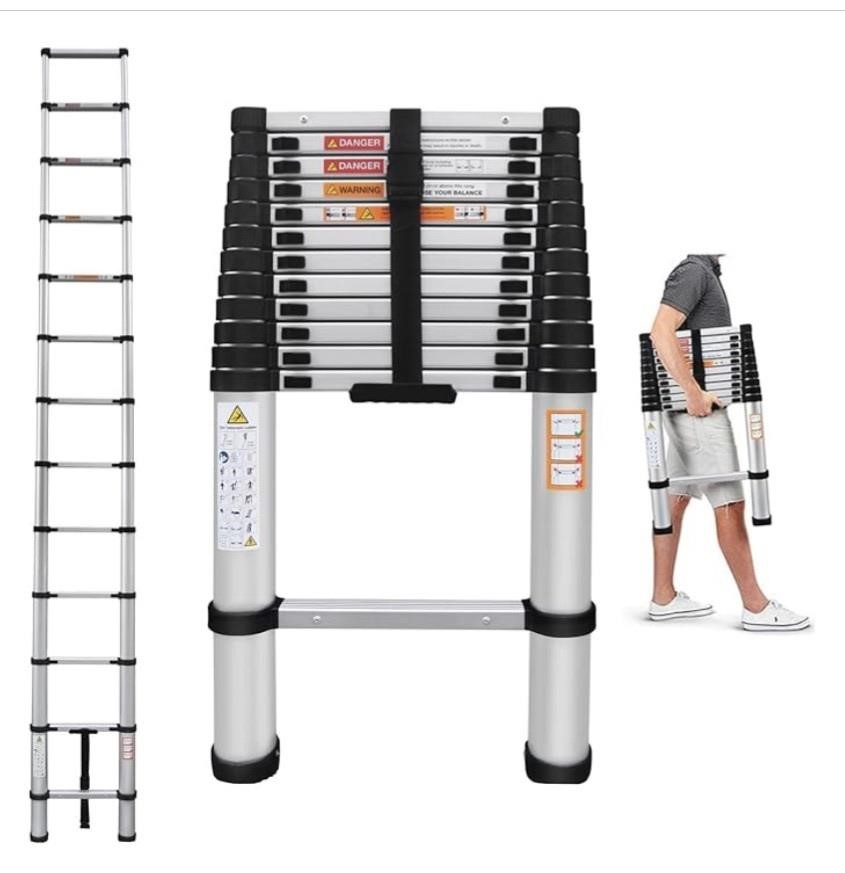 Aluminum Extension Telescoping 16.4 ft. Ladder