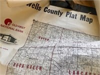 Wells County IN 1984 Plat Map, Other Maps and Set