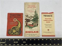Group of Early Texaco & Sinclair Paper Goods