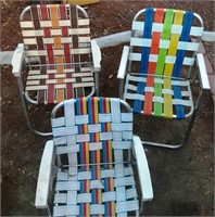 810 - TRIO OF LAWN CHAIRS