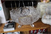 CRYSTAL FOOTED BOWL