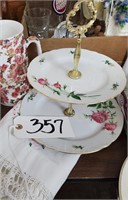 Floral Pitcher, Fancy Tidbit, Linens