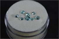 .50 Ct. Round Brilliant Cut Aquamarine Gemstones
