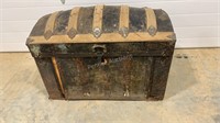 Vintage Round Top Steamer Trunk