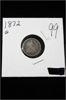 1872 Half Dime (G)