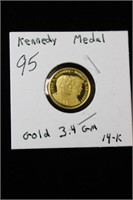 Kennedy Medal - 14K Gold 3.4G