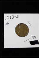 1913 - S Lincoln Penny (G)