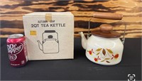 NOS Autumn Leaf 1QT Tea Kettle