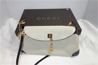 GUCCI LADIES HAND BAG - AVORIO/NERO ORIGINAL BOX