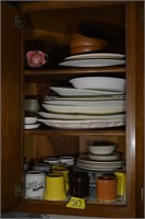 363: 53 pc assorted serving platers, cups plates