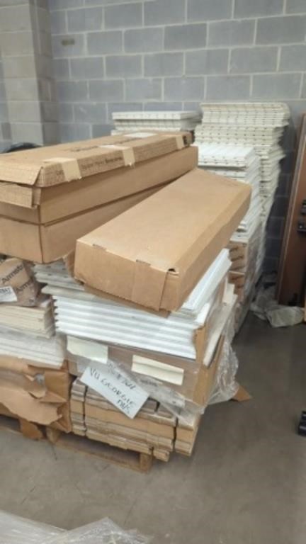 Two Pallets Full of Flooring and Ceiling Tiles