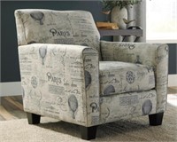 ASHLEY 3000012 NESSO SCRIPT ACCENT CHAIR