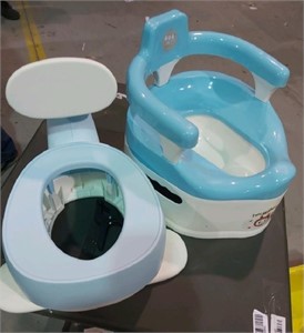 Coco village potty training set for kids, Blue/Whi