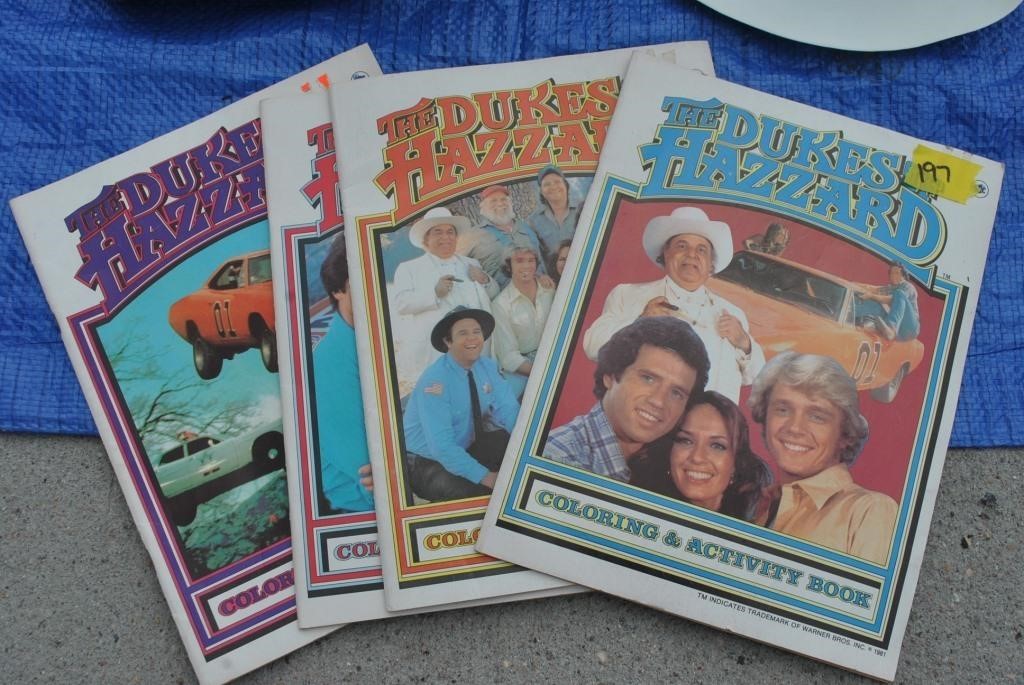 1981 Dukes of Hazzard Coloring and Activity books