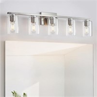 Drnanlit Modern Bathroom Light Fixtures, 5-light