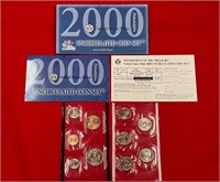 United States Mint Uncirculated Coin Set 2000