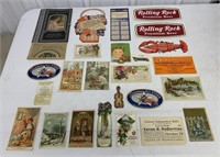 20+ Advertising,Cards,Holmes Seeds,Rolling Rock