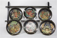 Tianex Russian Legends Collector Plates Set of Six