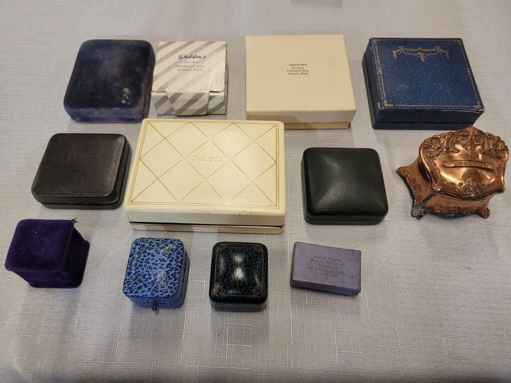 Lot of Antique Jewelry/Ring Boxes