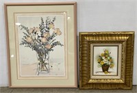(L) Floral Print and Oil Painting Various Sizes