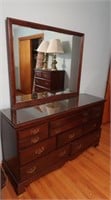 Large Wooden Dresser-5'x18"Dx33"H, 6' to Top of
