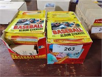 2 Boxes 1982 Topps MLB stickers, most sealed