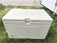 Large outdoor plastic storage container 39” x 24”
