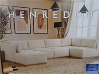 Henredon 6pc white sectional in box