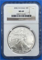 2006 W Eagle Silver Dollar MS 69