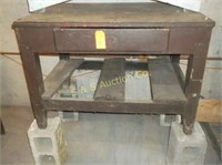 Primitive table with drawer