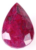 296.00CT GENUINE NATURAL PEAR RUBY W/ CERT