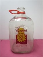 VTG Bordens's 1 Gallon Glass Milk Jug Bottle with